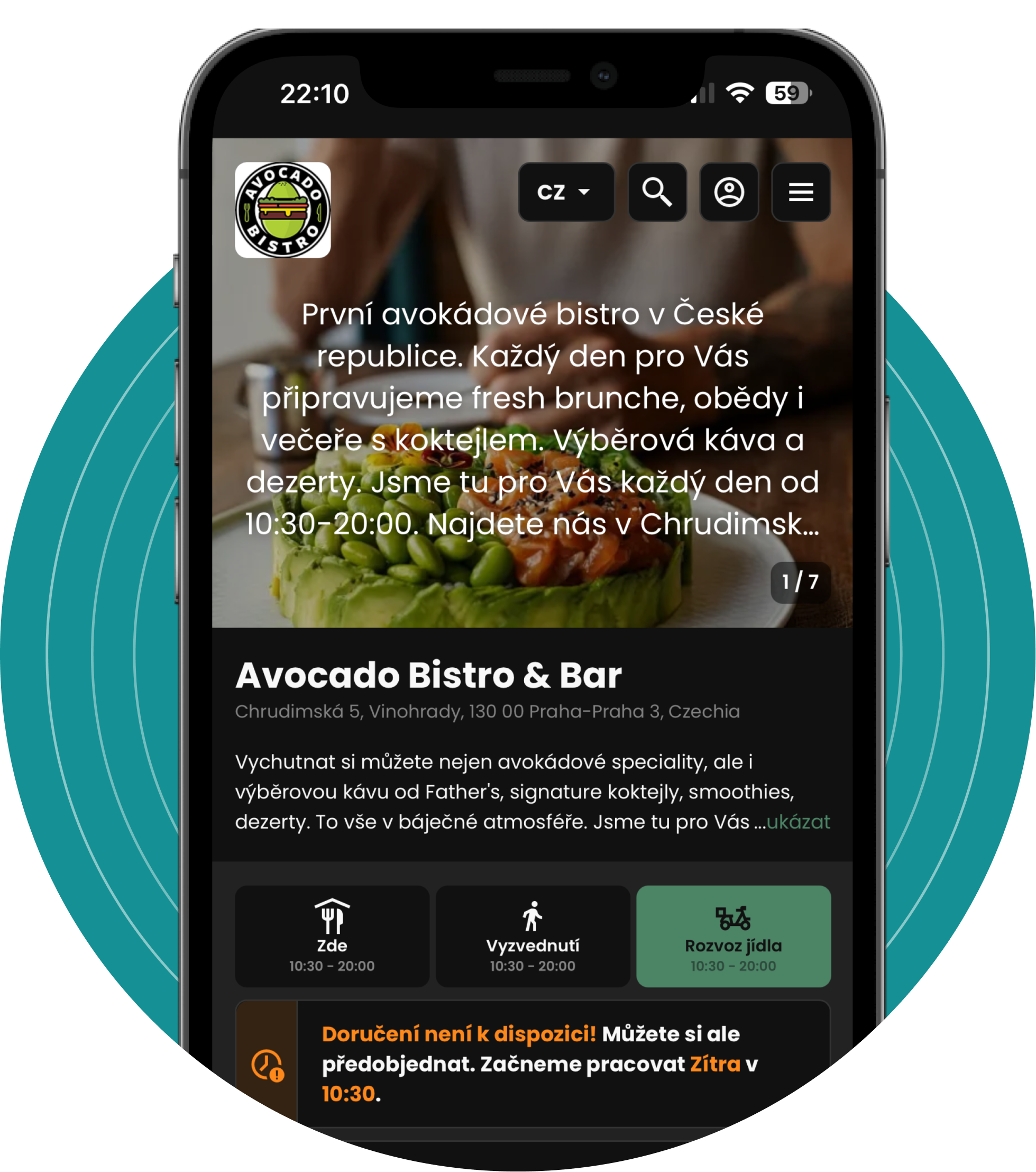 Web pro restaurace - Choice – Chytré nástroje pro moderní restaurace