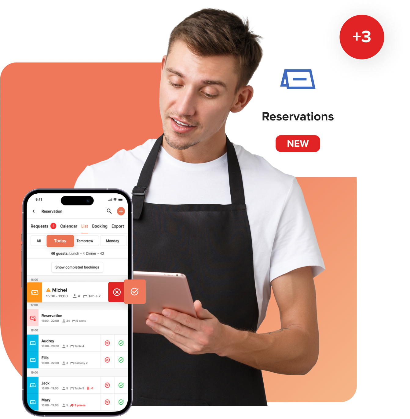 The reservation system saves your staff up to 30% of their time - ChoiceQR