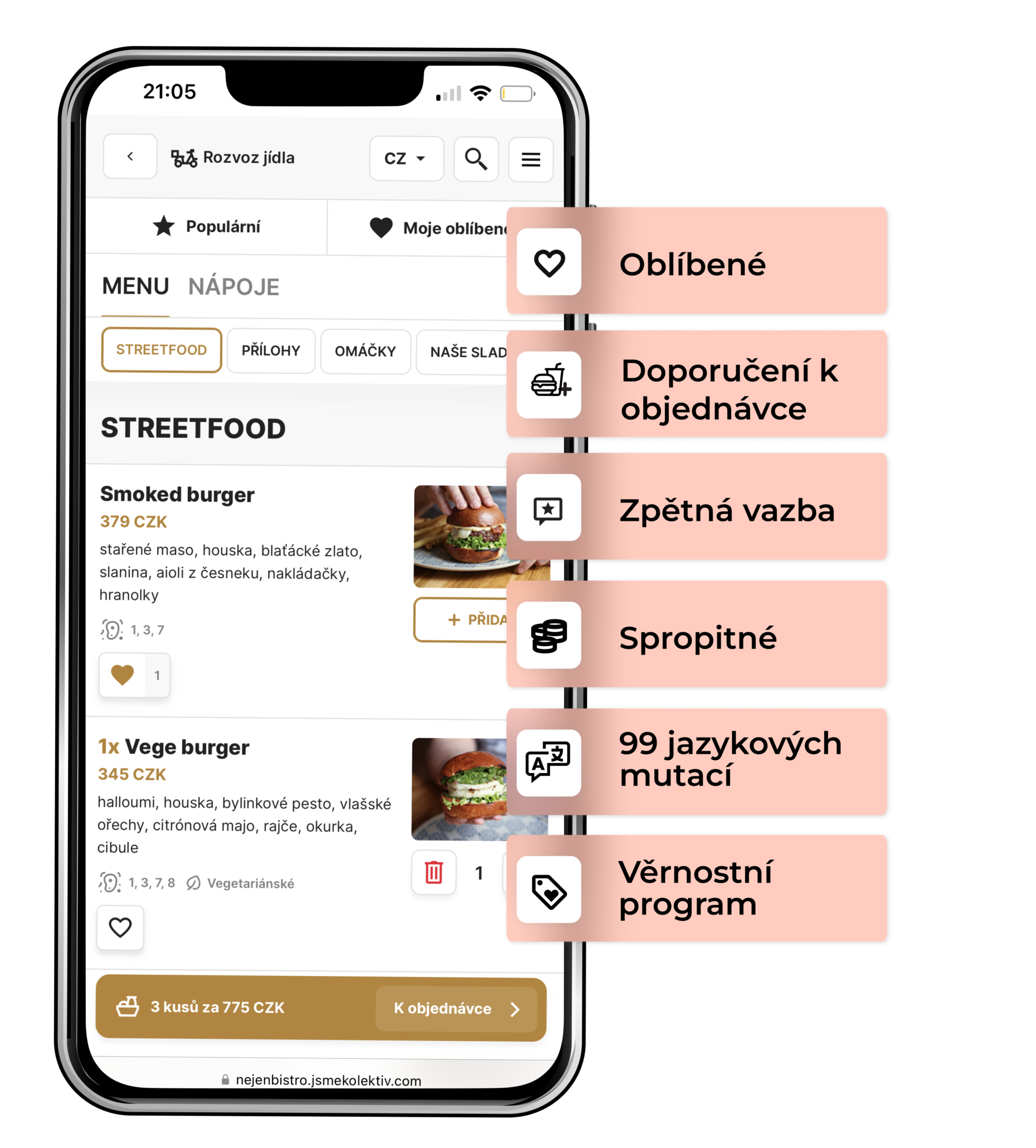 50+ funkcí pro zvýšení hodnoty objednávky a loajality zákazníků - Choice – Chytré nástroje pro moderní restaurace