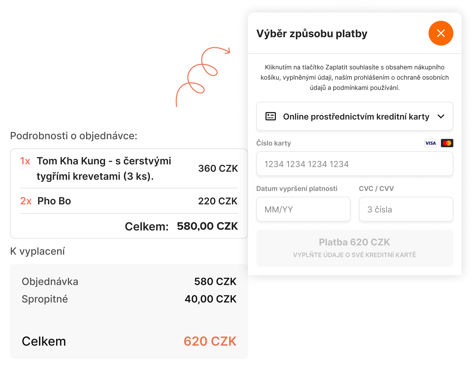 Způsob platby - Choice – Chytré nástroje pro moderní restaurace