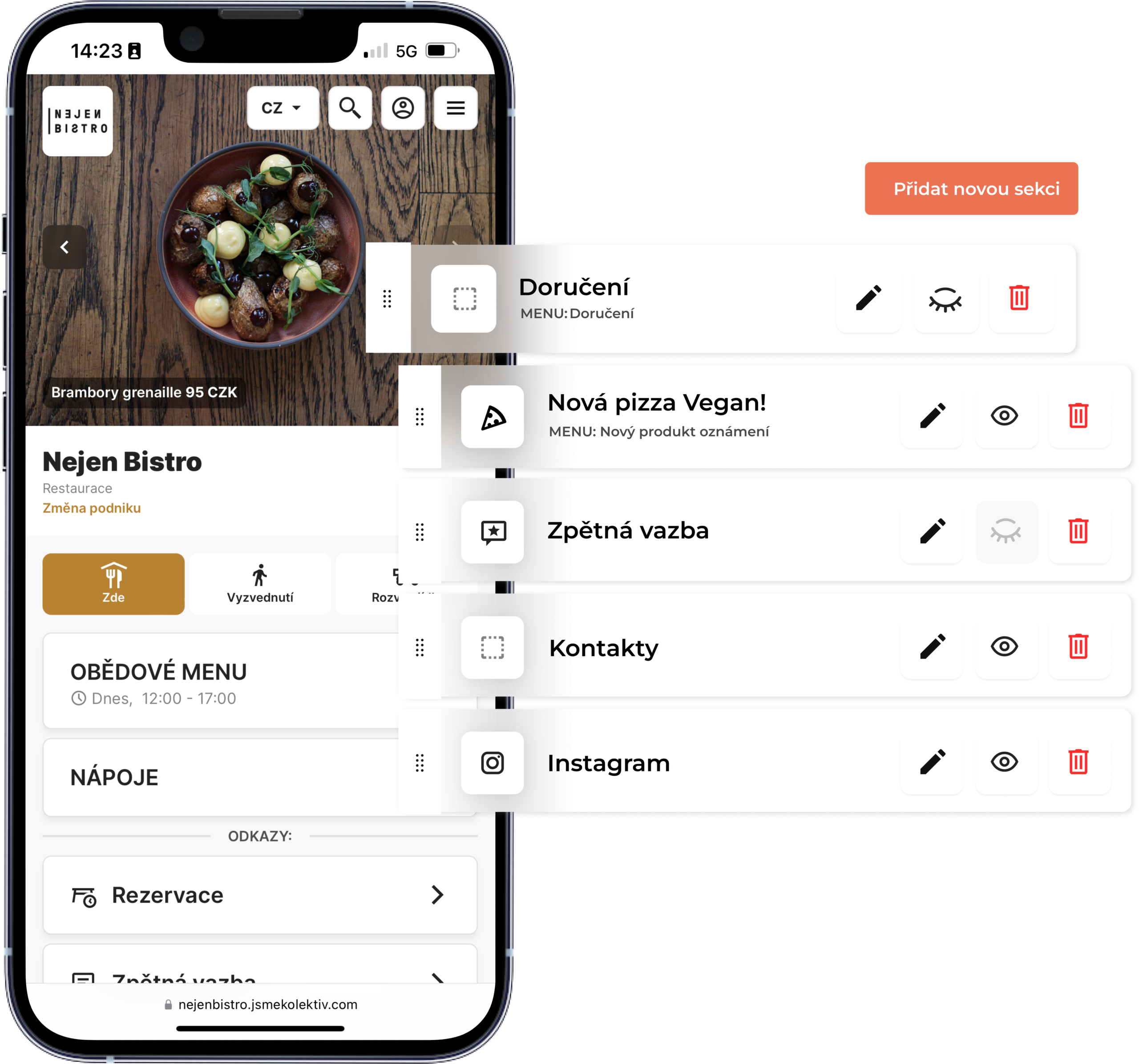 Příjem objednávky v aplikaci Choice Business - Choice – Chytré nástroje pro moderní restaurace