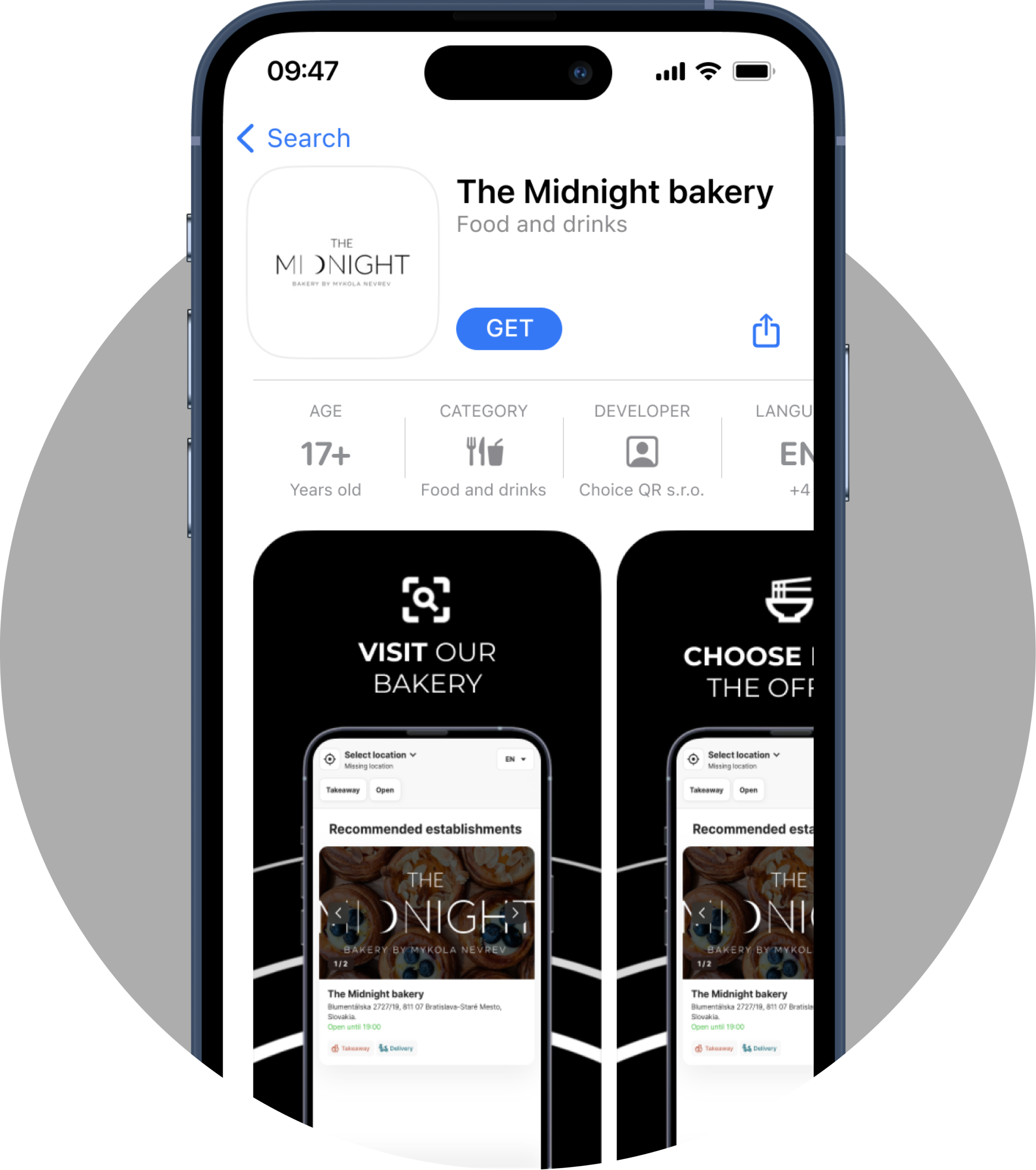 Vlastná aplikácia - Choice – Najlepšia voľba pre vašu reštauráciu