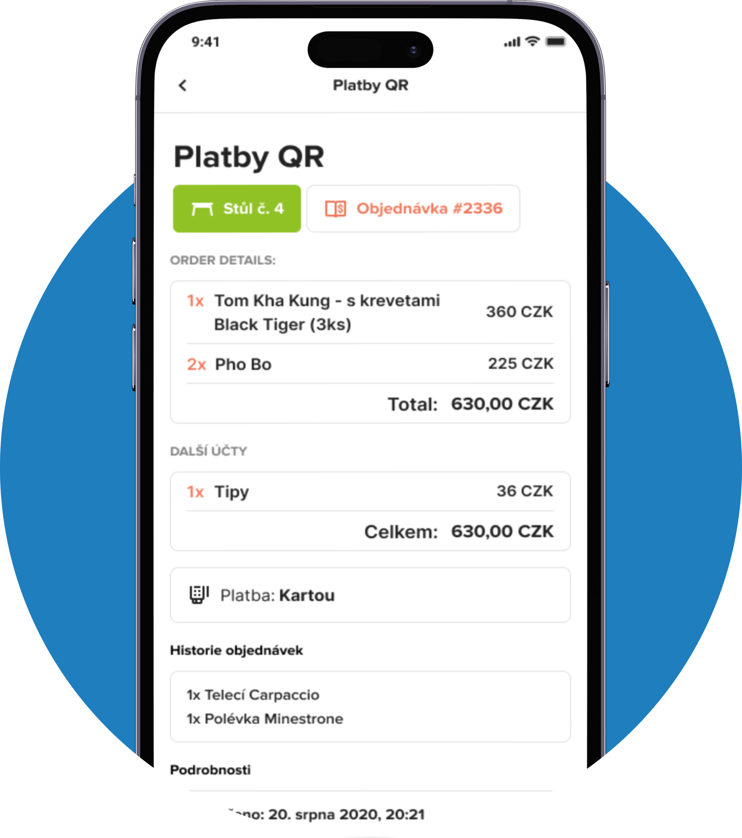 Platba od stolu - Choice – Chytré nástroje pro moderní restaurace