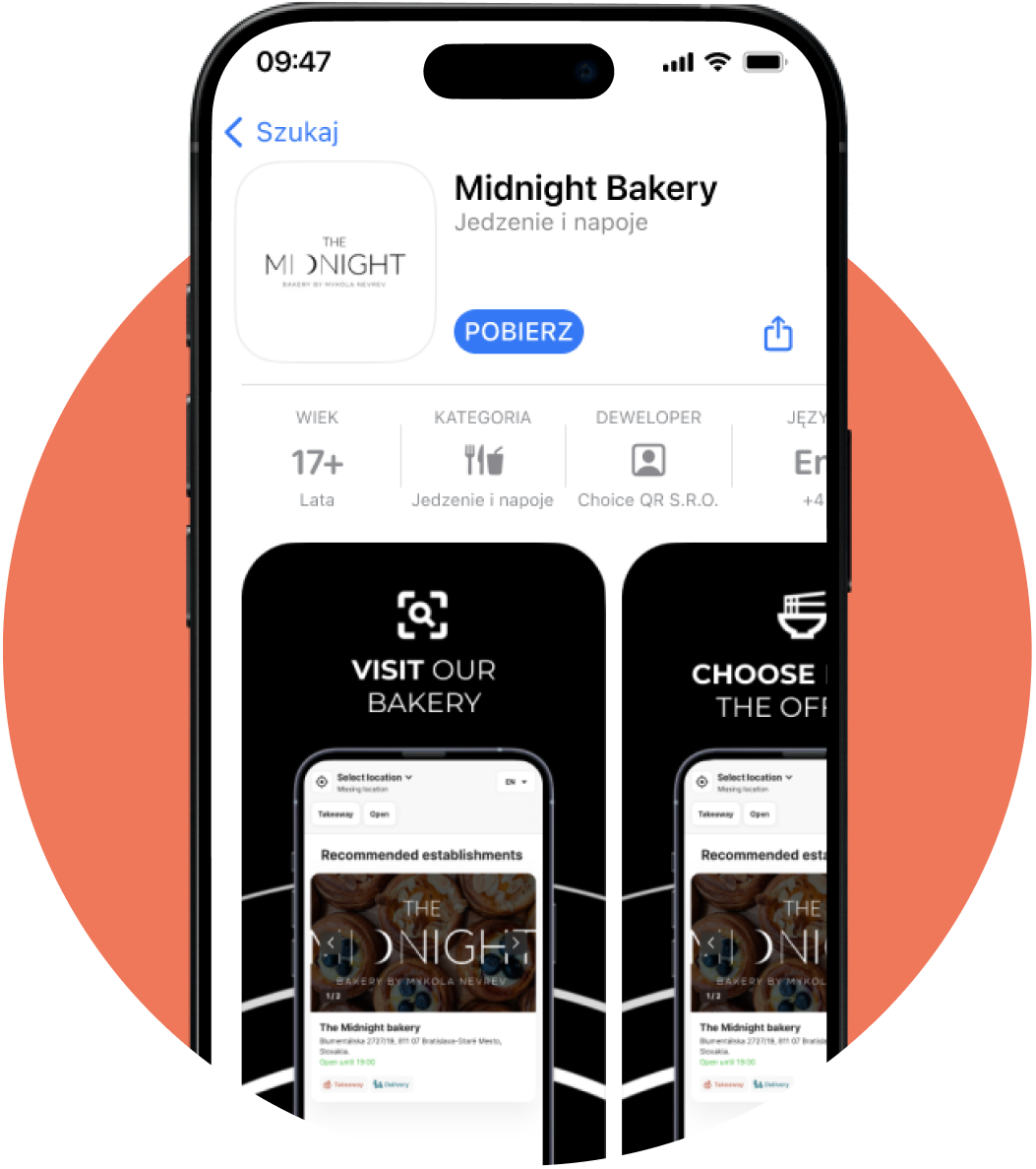 Własna aplikacja dla Twojej restauracji - ChoiceQR