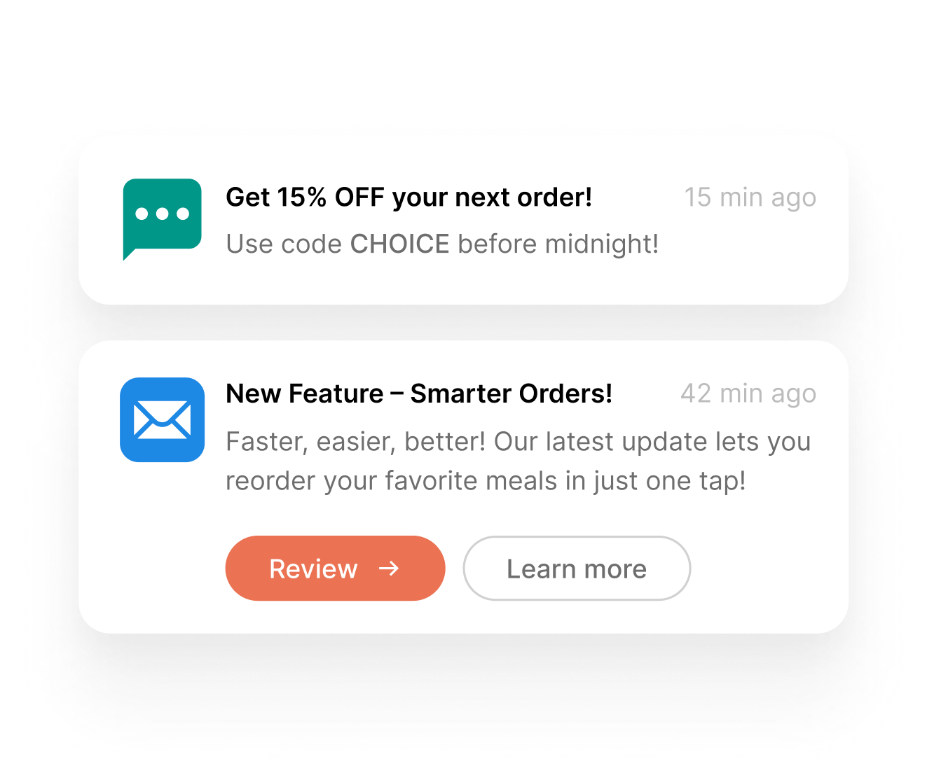 Push Notifications & Newsletters - ChoiceQR