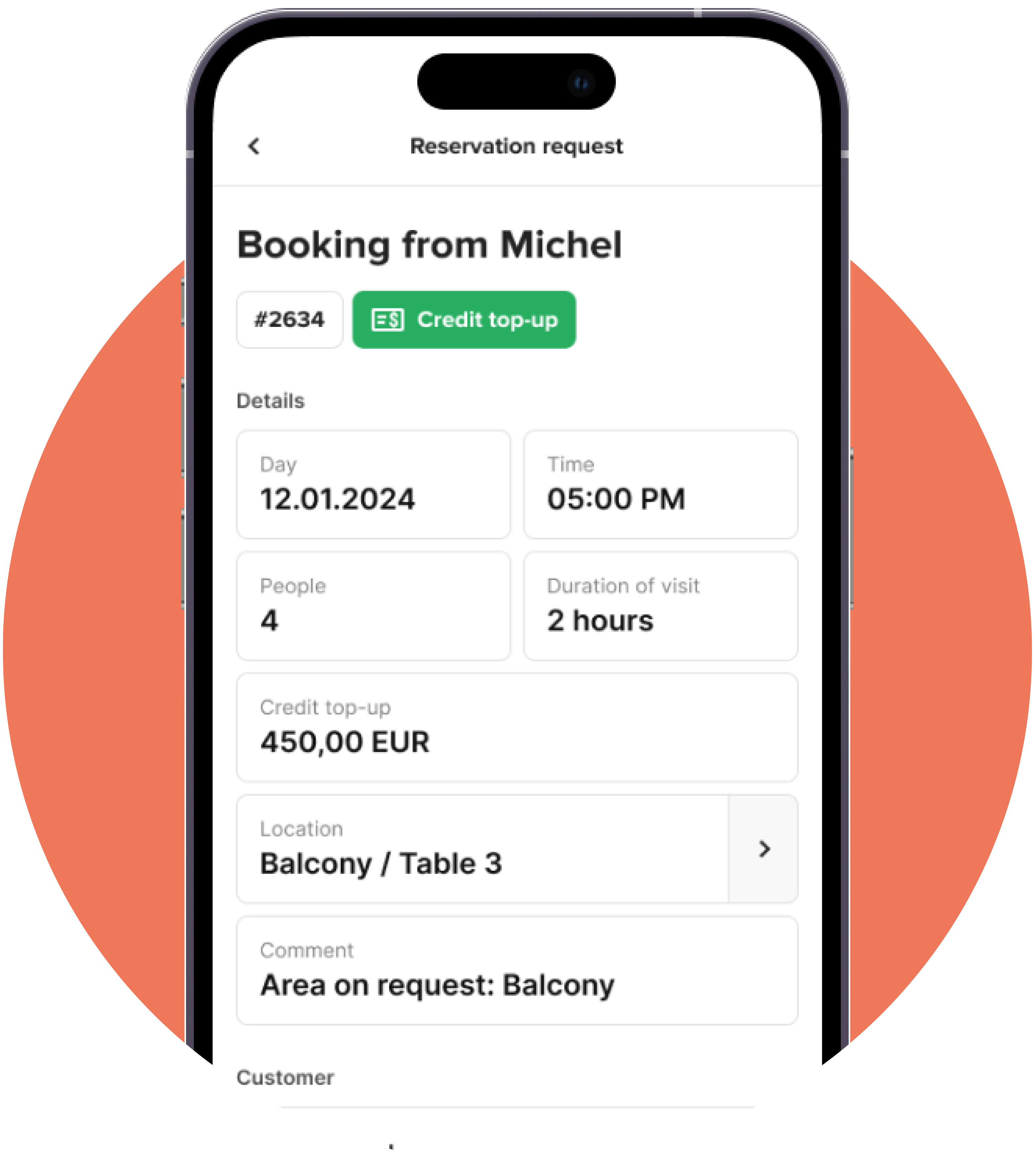 Reservation system - ChoiceQR