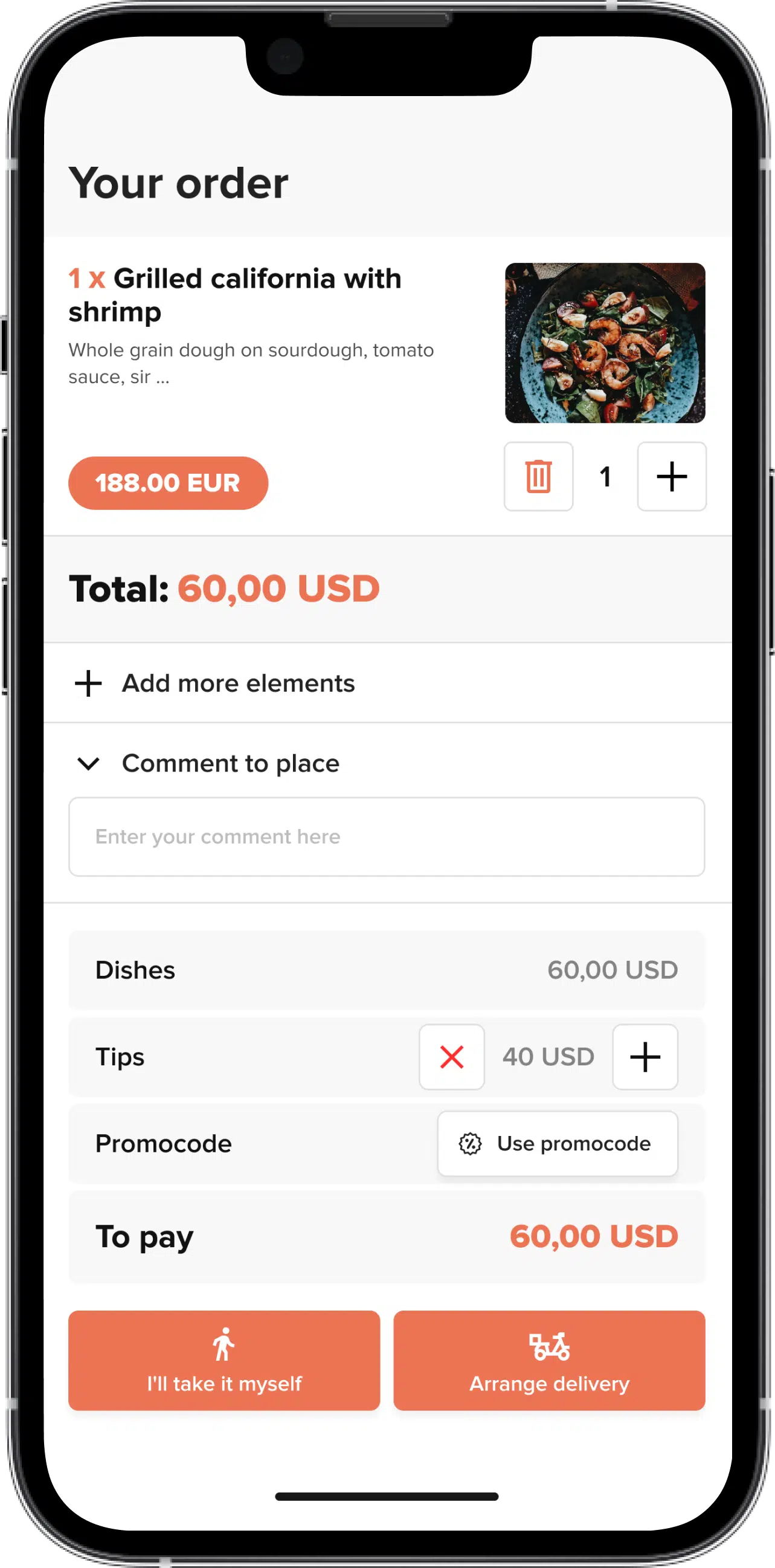 Recommendations for meals - ChoiceQR