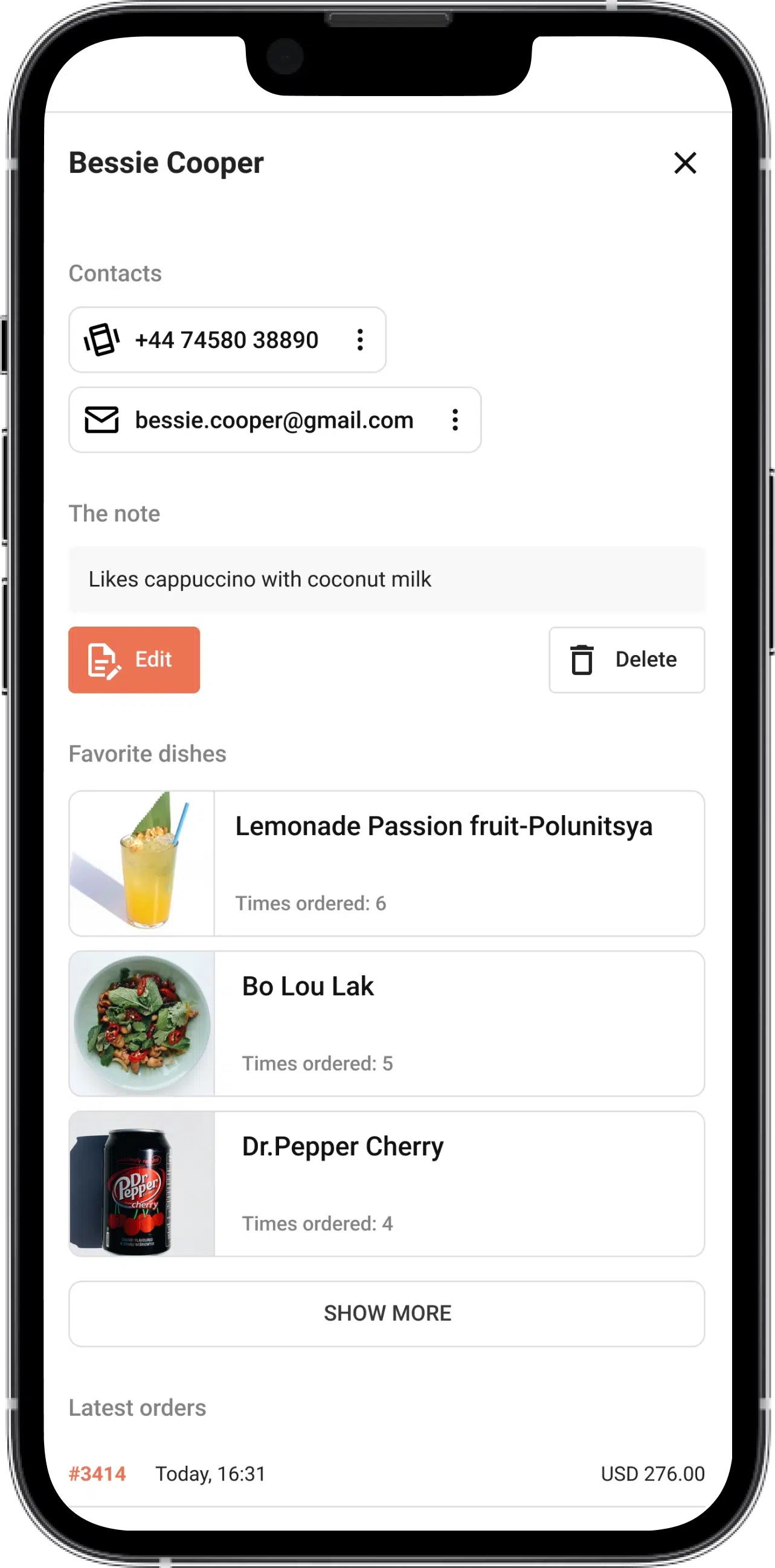 More data about clients - ChoiceQR