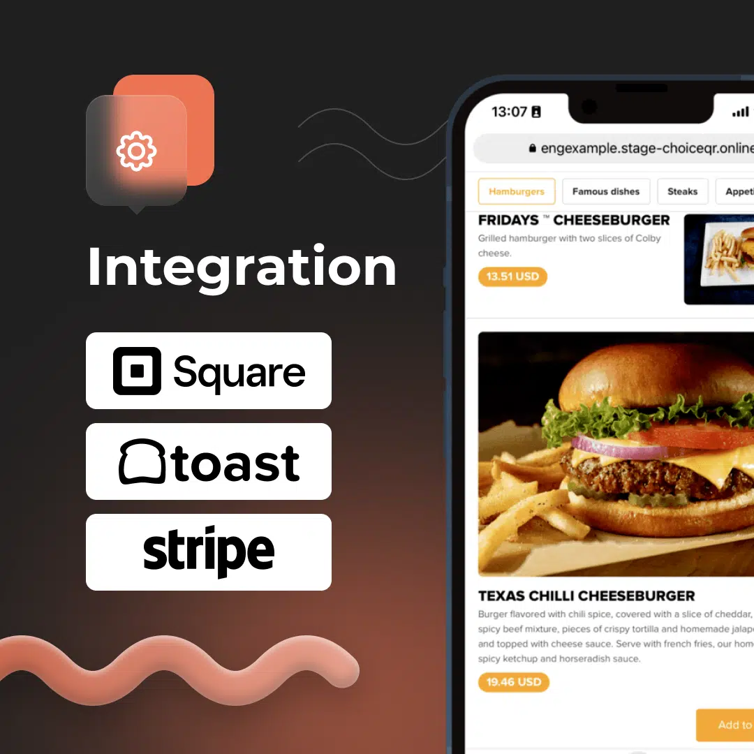 Complete solution and POS integration - ChoiceQR