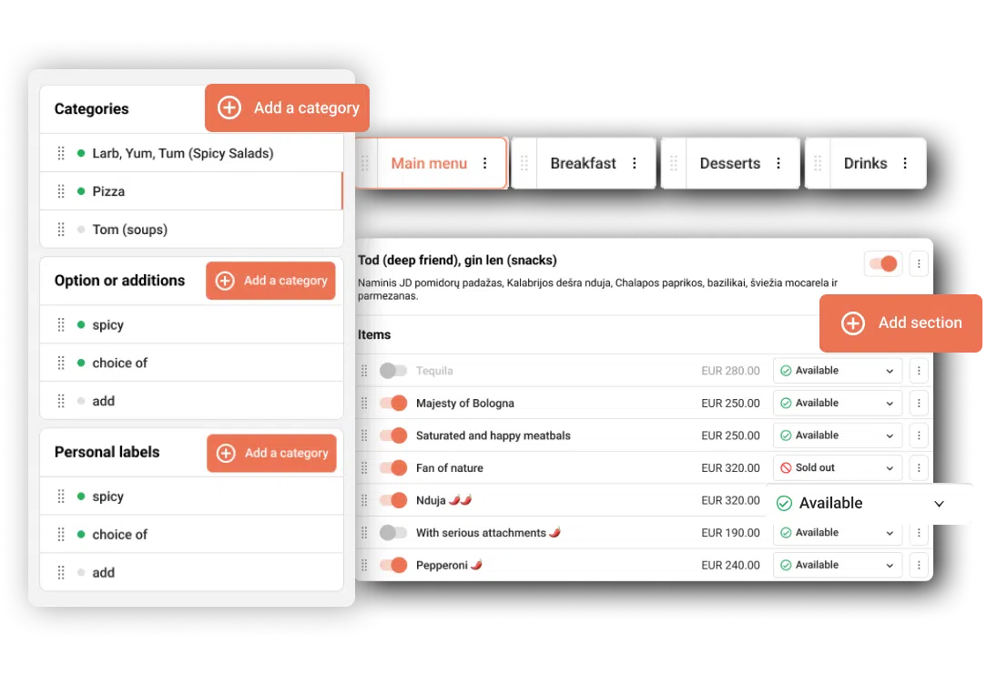 Detailed, Engaging Menu Items - ChoiceQR