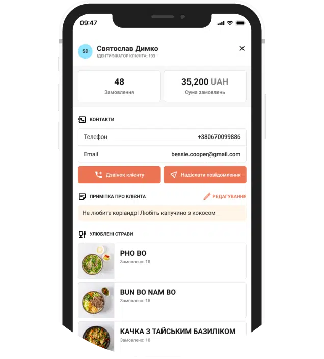 CRM система для закладів - ChoiceQR