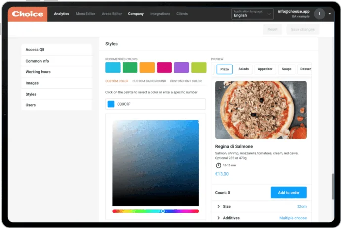 Flexibilität zur Anpassung an Ihre Marke und Ihren Stil - ChoiceQR