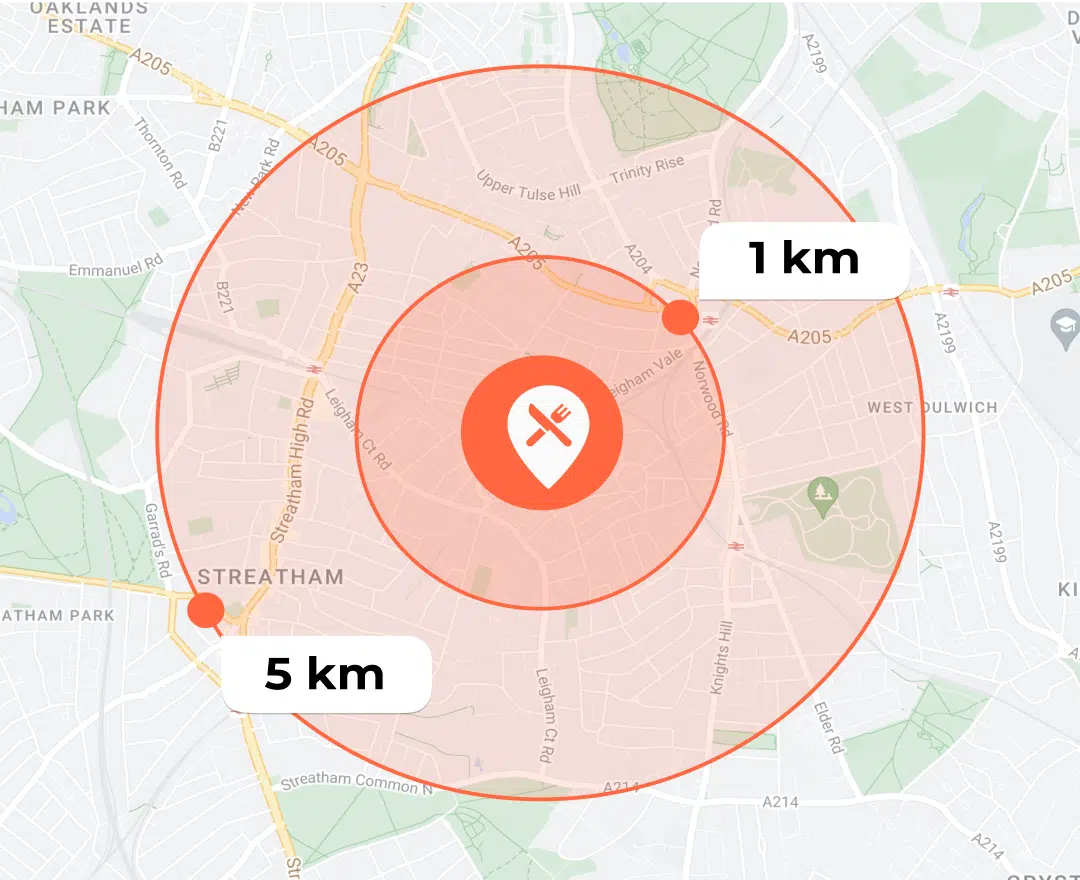 Configuration of different delivery zones, packaging, and discounts - ChoiceQR