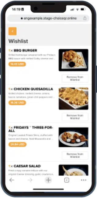 Wunschzettel für die Bequemlichkeit der Kunden und zur Zeitersparnis für die Kellner - ChoiceQR