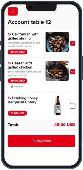 Viegli kopīgojiet rēķinu starp viesiem - ChoiceQR