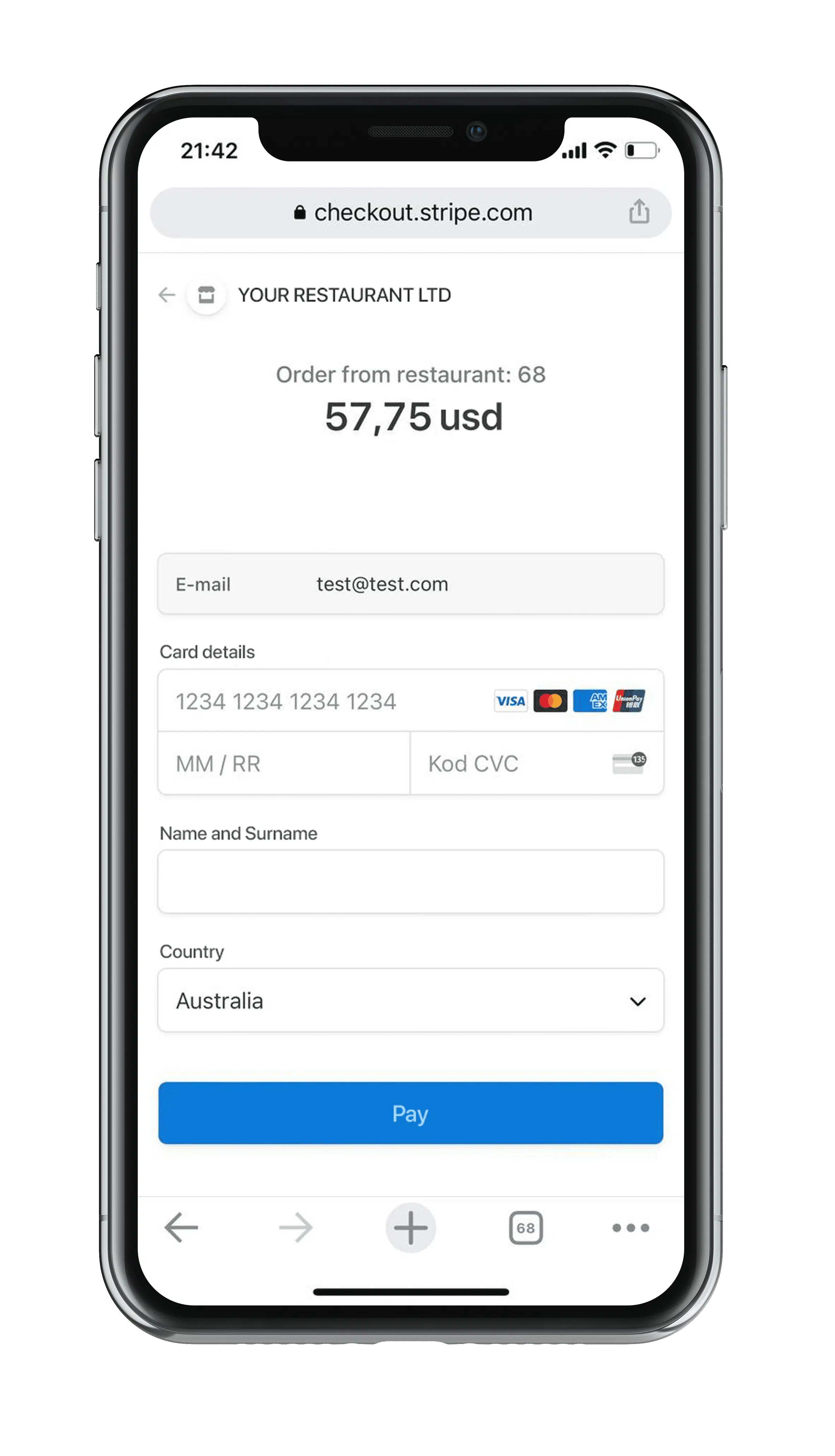No restrictions on payment methods - ChoiceQR