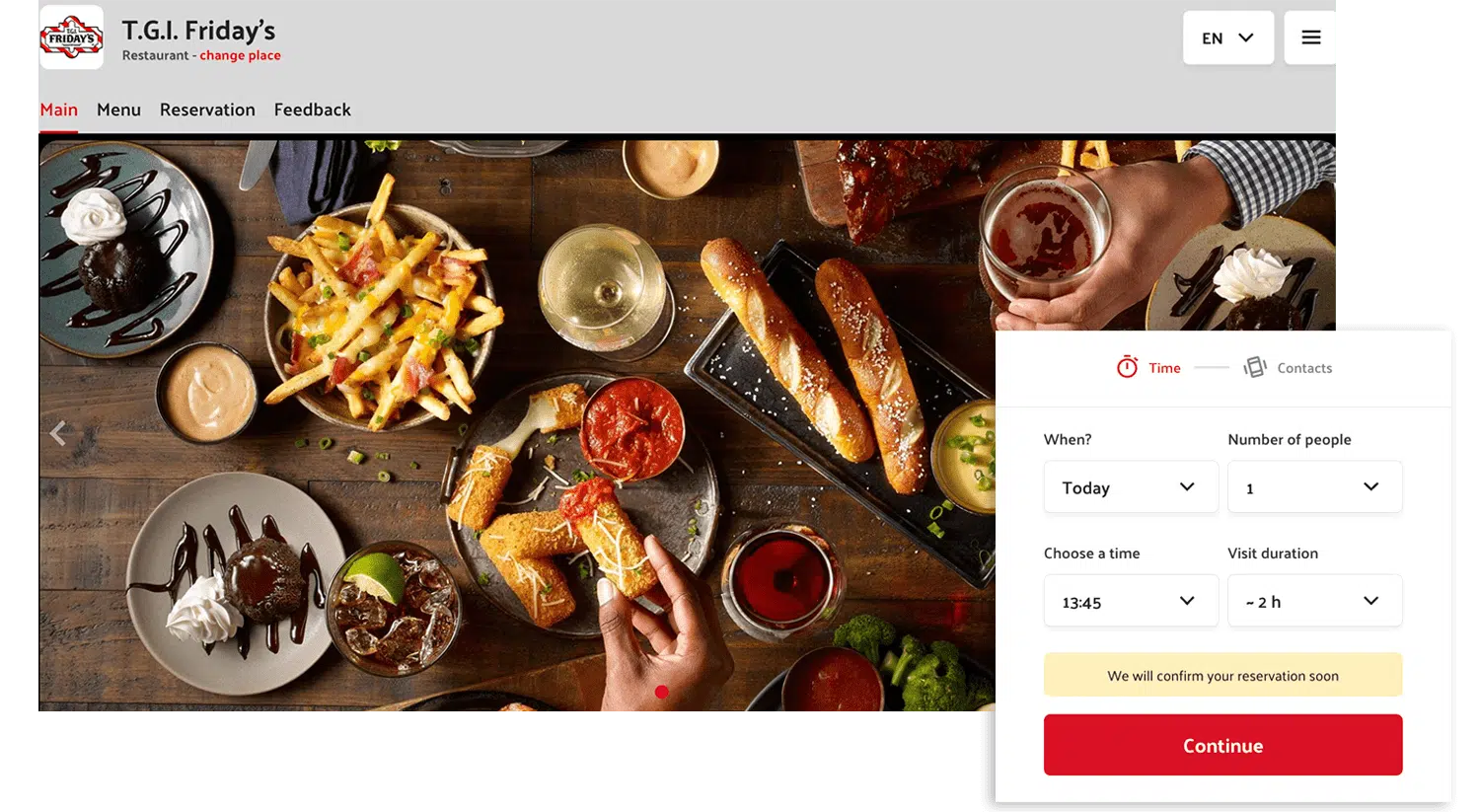 Adjust the booking widget - ChoiceQR